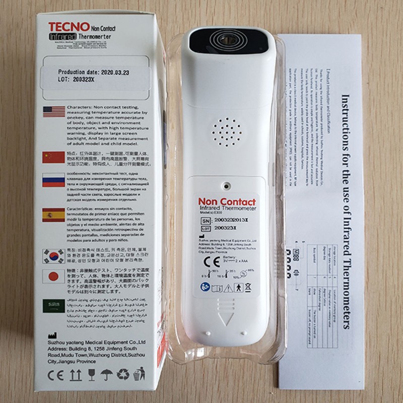 Non-contact Infrared Thermometer Digital Clinical Thermometer Baby Forehead Thermometer with