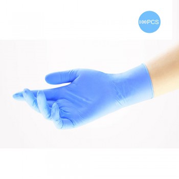 100 PCS Medical gloves Nitrile Disposable inspection gloves High Quality Unisex Blue